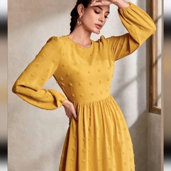 SHEIN | Swiss Dot Maxi Dress - Picture 7 of 8